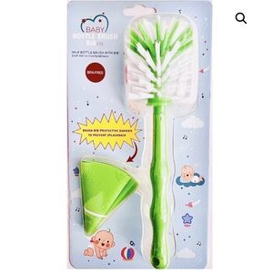 Bottle brush with barrier (bib)